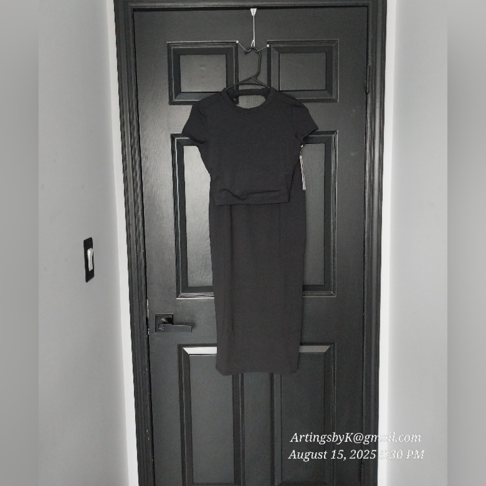 Black Two Piece Set, NYC Madden, XS Top, XXS Bottom